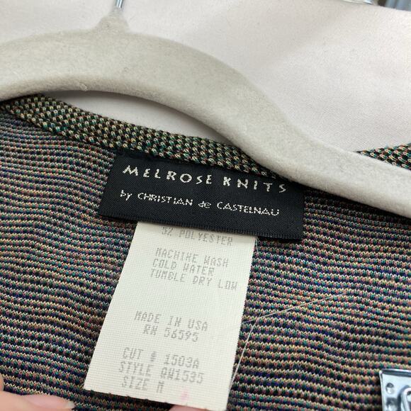 Vintage Melrose Knits By Christian De Castelnau Aztec Vest Skirt‎ Set Size S/M - Picture 8 of 16